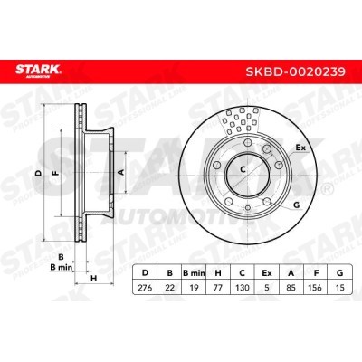 Brake Disc Stark SKBD-0020239 SKBD-0020239 - photo 5