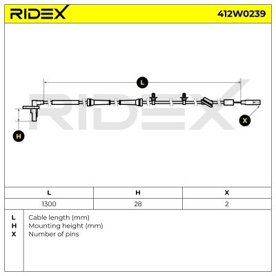ABS Sensor RIDEX 412W0239 412W0239 - photo 7