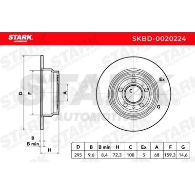 Brake Disc Stark SKBD-0020224 SKBD-0020224 - photo 5