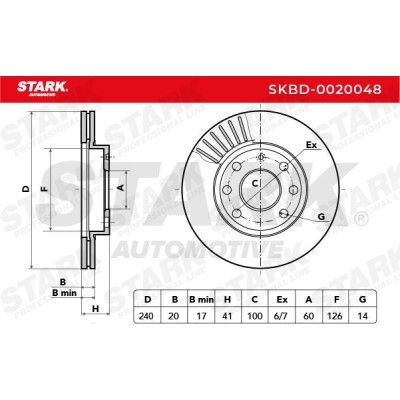 Brake Disc Stark SKBD-0020048 SKBD-0020048 - photo 5