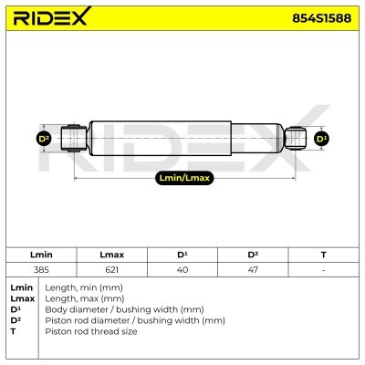 Shock Absorber RIDEX 854S1588 854S1588 - photo 4