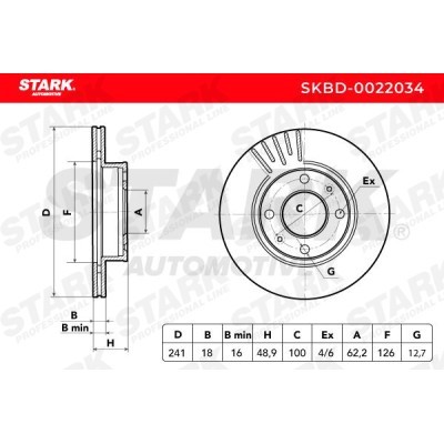 Brake Disc Stark SKBD-0022034 SKBD-0022034 - photo 5