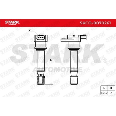 Ignition Coil Stark SKCO-0070261 SKCO-0070261 - photo 3