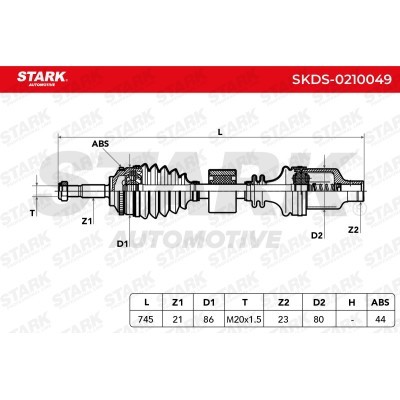 Drive Shaft Stark SKDS-0210049 SKDS-0210049 - photo 8