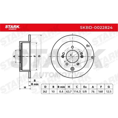 Brake Disc Stark SKBD-0022824 SKBD-0022824 - photo 3