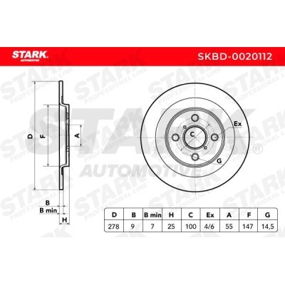 Brake Disc Stark SKBD-0020112 SKBD-0020112 - photo 3