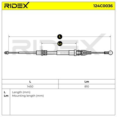 Cable Pull, Parking Brake RIDEX 124C0036 124C0036 - photo 6