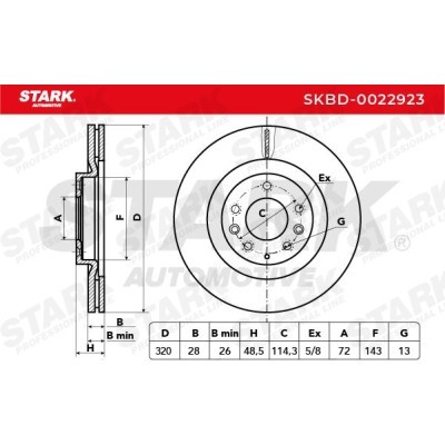Brake Disc Stark SKBD-0022923 SKBD-0022923 - photo 3