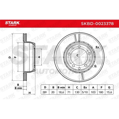 Brake Disc Stark SKBD-0023378 SKBD-0023378 - photo 6