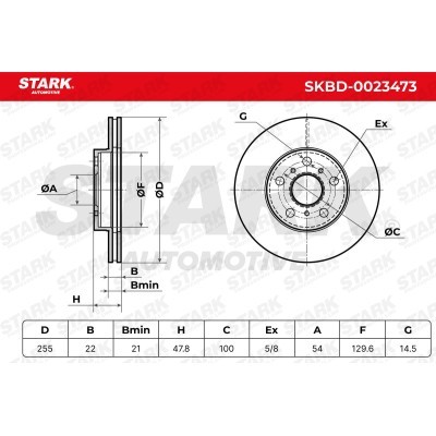 Brake Disc Stark SKBD-0023473 SKBD-0023473 - photo 6