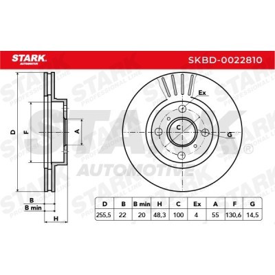 Brake Disc Stark SKBD-0022810 SKBD-0022810 - photo 8