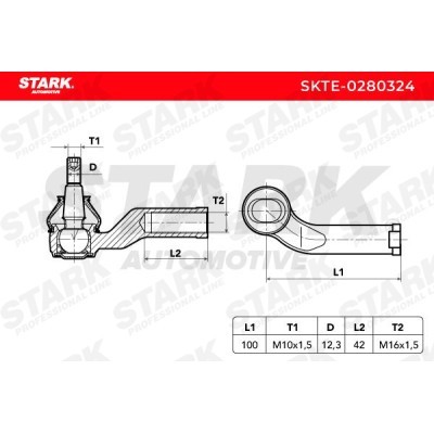 Tie Rod End Stark SKTE-0280324 SKTE-0280324 - photo 5