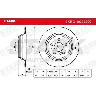 Brake Disc Stark SKBD-0022297 SKBD-0022297 - photo 5