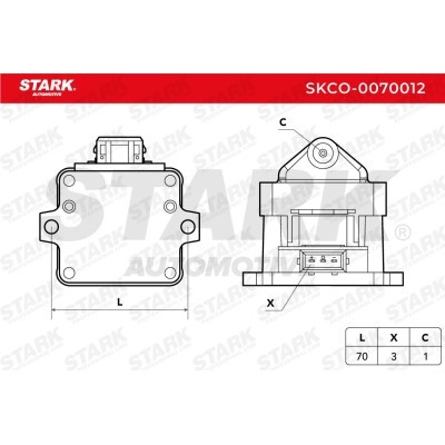 Ignition Coil Stark SKCO-0070012 SKCO-0070012 - photo 4