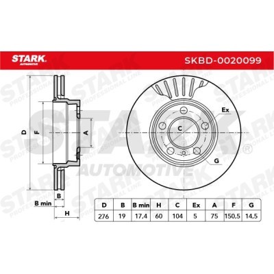 Brake Disc Stark SKBD-0020099 SKBD-0020099 - photo 7