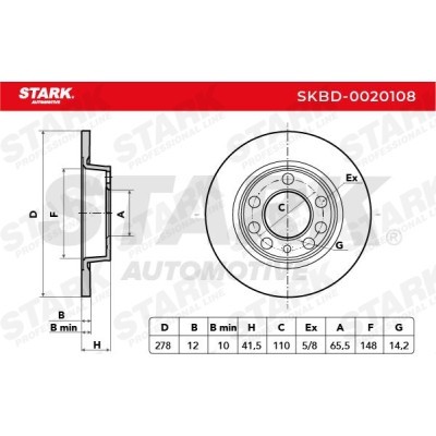 Brake Disc Stark SKBD-0020108 SKBD-0020108 - photo 8