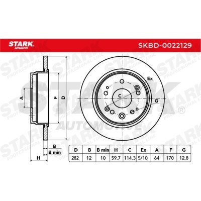 Brake Disc Stark SKBD-0022129 SKBD-0022129 - photo 5