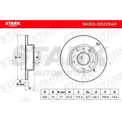 Brake Disc Stark SKBD-0022940 SKBD-0022940 - photo 4