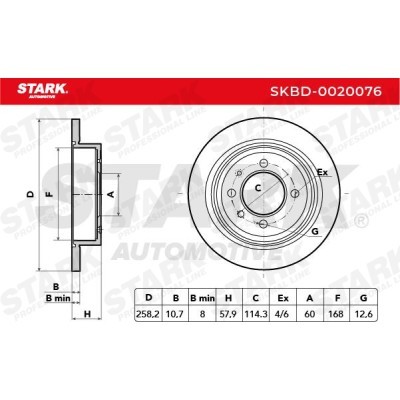 Brake Disc Stark SKBD-0020076 SKBD-0020076 - photo 7