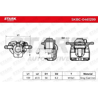 Brake Caliper Stark SKBC-0461299 SKBC-0461299 - photo 7