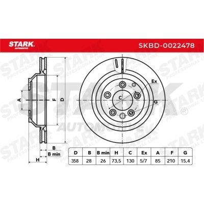 Brake Disc Stark SKBD-0022478 SKBD-0022478 - photo 4