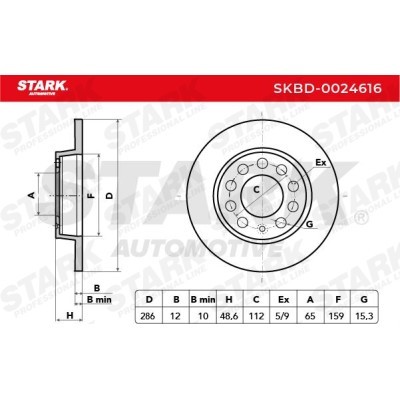 Brake Disc Stark SKBD-0024616 SKBD-0024616 - photo 4
