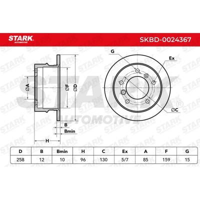 Brake Disc Stark SKBD-0024367 SKBD-0024367 - photo 7