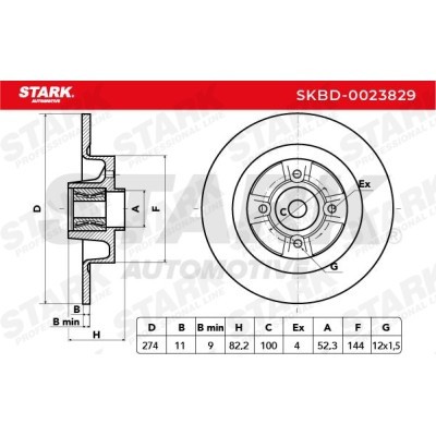 Brake Disc Stark SKBD-0023829 SKBD-0023829 - photo 5