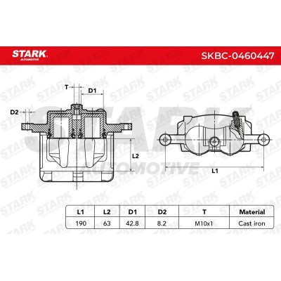 Brake Caliper Stark SKBC-0460447 SKBC-0460447 - photo 4