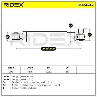 Shock Absorber RIDEX 854S1434 854S1434 - photo 8
