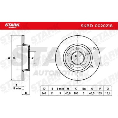 Brake Disc Stark SKBD-0020218 SKBD-0020218 - photo 5