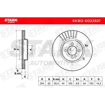 Brake Disc Stark SKBD-0022921 SKBD-0022921 - photo 3