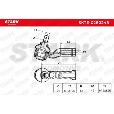 Tie Rod End Stark SKTE-0280248 SKTE-0280248 - photo 4