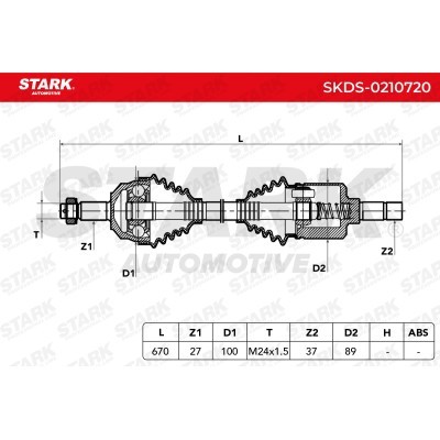 Drive Shaft Stark SKDS-0210720 SKDS-0210720 - photo 7