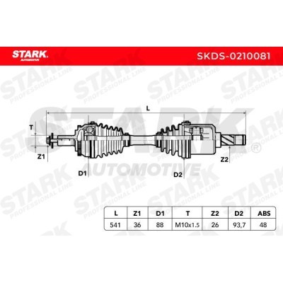 Drive Shaft Stark SKDS-0210081 SKDS-0210081 - photo 6