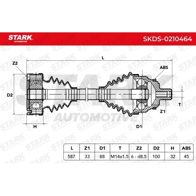 Drive Shaft Stark SKDS-0210464 SKDS-0210464 - photo 6