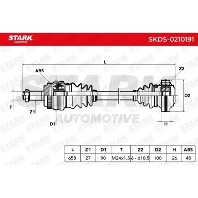 Drive Shaft Stark SKDS-0210191 SKDS-0210191 - photo 6
