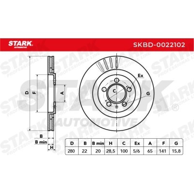 Brake Disc Stark SKBD-0022102 SKBD-0022102 - photo 4