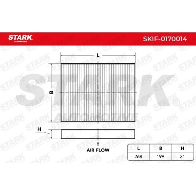 Cabin Air Filter Stark SKIF-0170014 SKIF-0170014 - photo 1