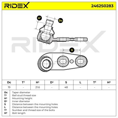 Ball Joint RIDEX 2462S0283 2462S0283 - photo 9