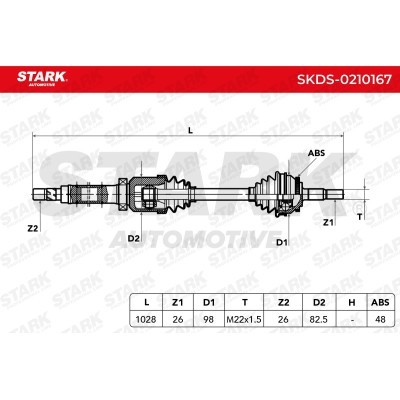 Drive Shaft Stark SKDS-0210167 SKDS-0210167 - photo 3