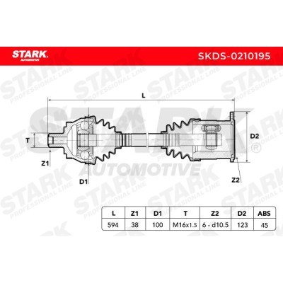 Drive Shaft Stark SKDS-0210195 SKDS-0210195 - photo 8