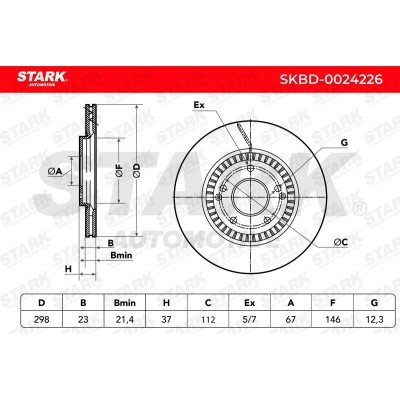 Brake Disc Stark SKBD-0024226 SKBD-0024226 - photo 7