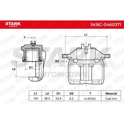 Brake Caliper Stark SKBC-0460371 SKBC-0460371 - photo 4