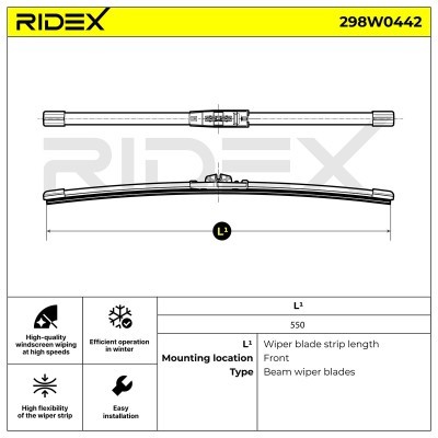 Wiper Blade RIDEX 298W0442 298W0442 - photo 7