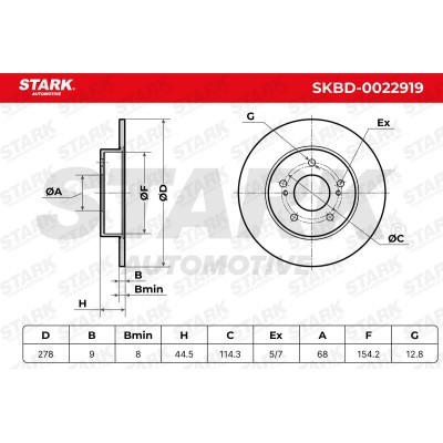 Brake Disc Stark SKBD-0022919 SKBD-0022919 - photo 5