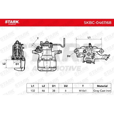 Brake Caliper Stark SKBC-0461168 SKBC-0461168 - photo 6