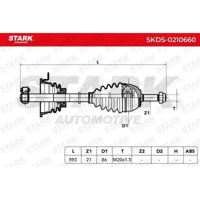 Drive Shaft Stark SKDS-0210660 SKDS-0210660 - photo 8