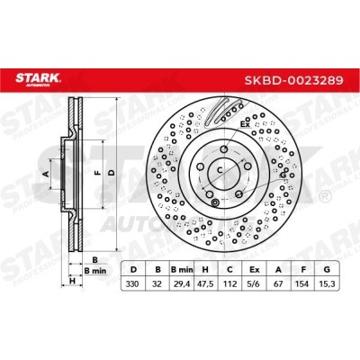 Brake Disc Stark SKBD-0023289 SKBD-0023289 - photo 3