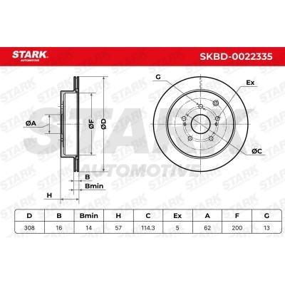 Brake Disc Stark SKBD-0022335 SKBD-0022335 - photo 7